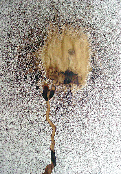 Willi Frommberger - Tropfbilder, Bistertinte auf Papier, 1994